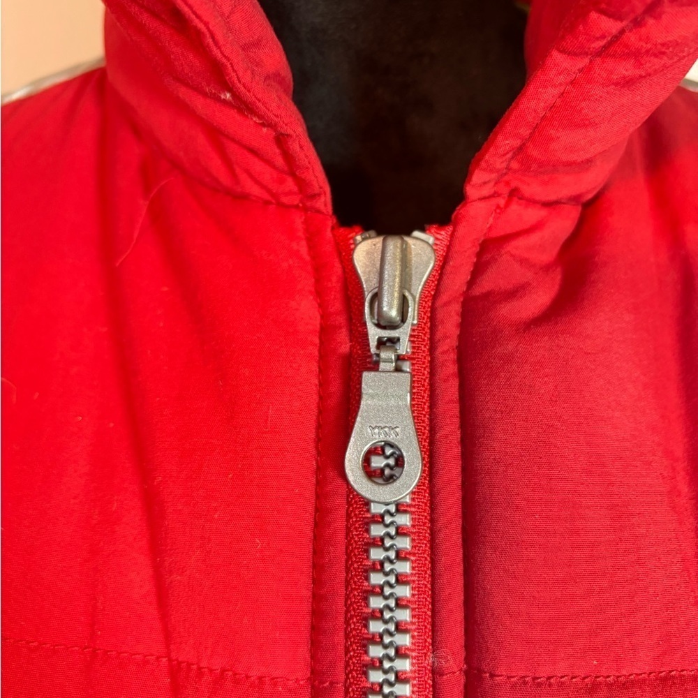 Vintage LIZ CLAIBORNE Women’s Red Puffer Jacket Size M Petite - Picture 5 of 9